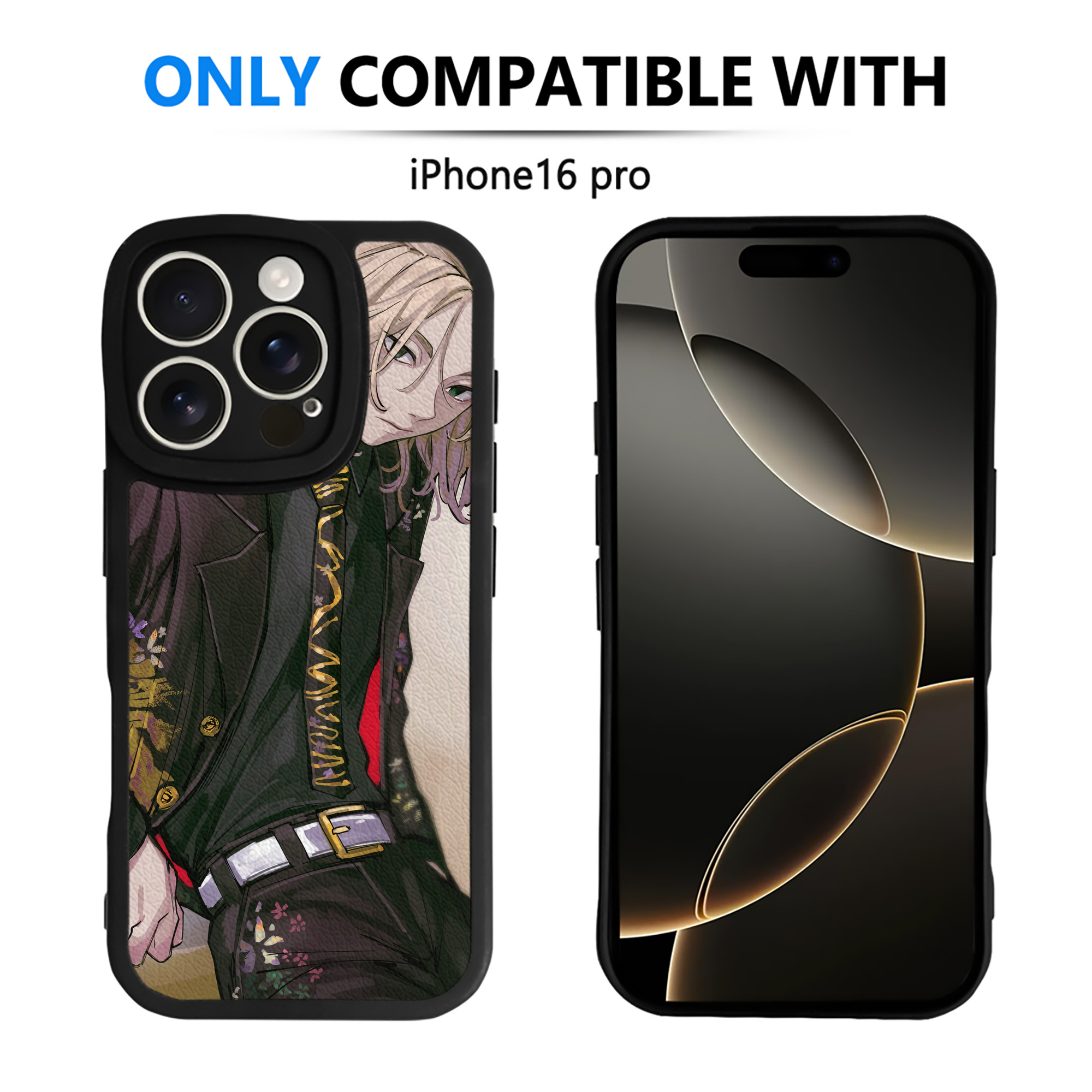 （画像用） 東京リベンジャーズ Tokyo Revengers 【iPhone 16シリーズ対応】シリコンスマホケース（レザー調） 材質：シリコン